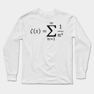 Riemann Zeta Function Long Sleeve T-Shirt